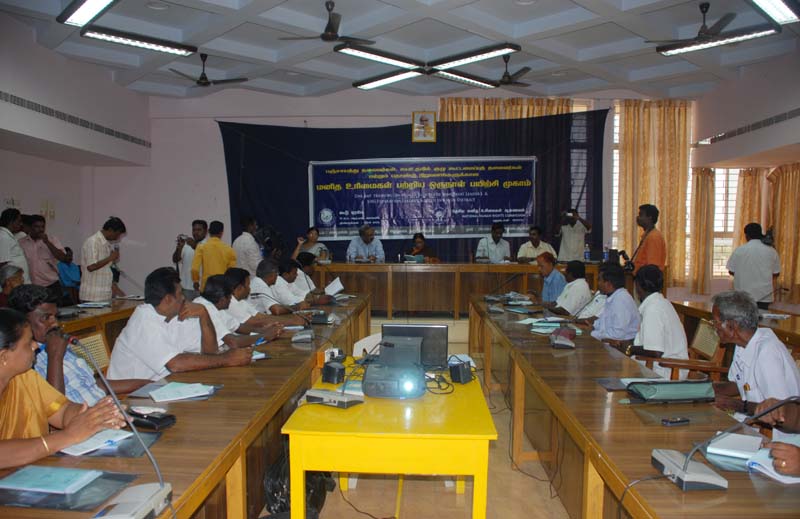 Participants at a human-rights training programme in Dindigul